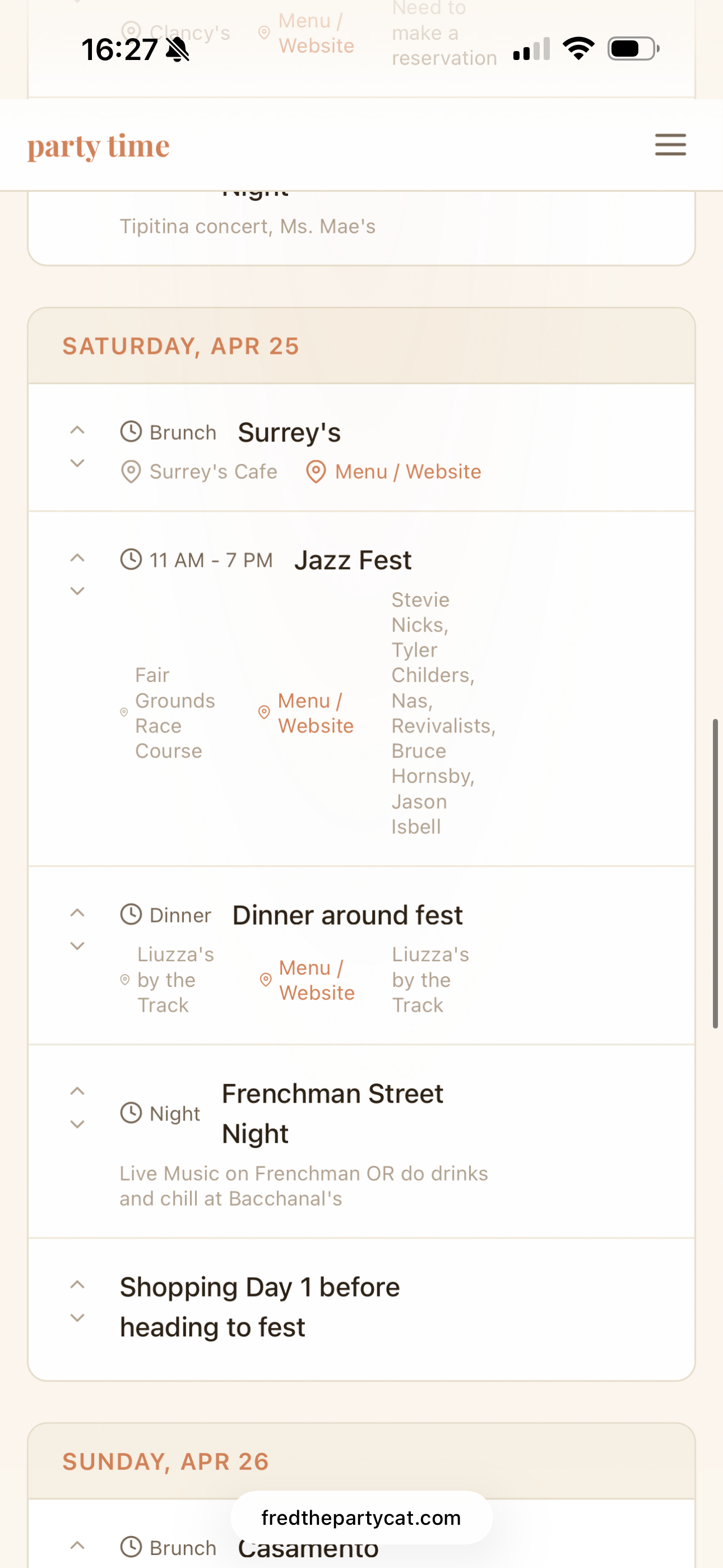 Crew Invite Link — toggle on, copy the link, and share with your group